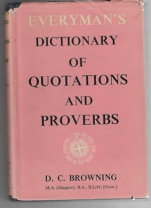 Imagen del vendedor de Everyman's Dictionary of Quotations and Proverbs a la venta por Neville Wade