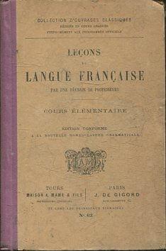 LECONS DE LANGUE FRANCAISE PAR UNE REUNION DE PROFESSEURS - COURS ELEMENTAIRE - N°62.