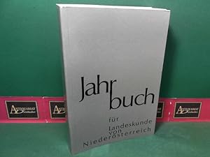 Bild des Verkufers fr Jahrbuch fr Landeskunde von Niedersterreich - Neue Folge 54/55. zum Verkauf von Antiquariat Deinbacher