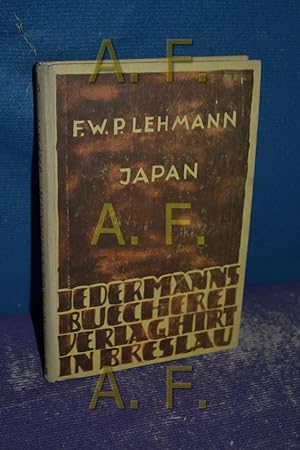 Image du vendeur pour Japan (Jedermanns Bcherei : Abteilung: Erdkunde mis en vente par Antiquarische Fundgrube e.U.