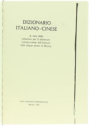 Imagen del vendedor de DIZIONARIO ITALIANO-CINESE (fotocopia).: a la venta por Bergoglio Libri d'Epoca