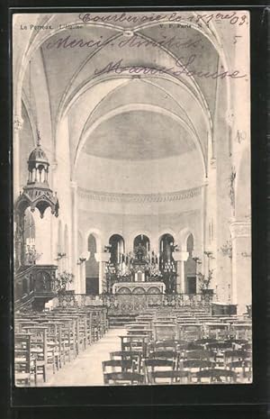 Carte postale Le Perreux, Intérieure de l'Église