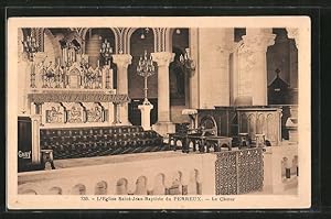 Carte postale Perreux, l'Eglise Saint-Jean-Baptiste, le Choeur