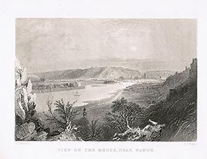 Bild des Verkufers fr Blick auf die Meuse, im Hintergrund Namur, zum Verkauf von Antiquariat Martin Barbian & Grund GbR