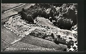 Ansichtskarte Meerssen, A.N.W.B. Kampeercentrum "Aan Geul en Bos" vom Flugzeug aus