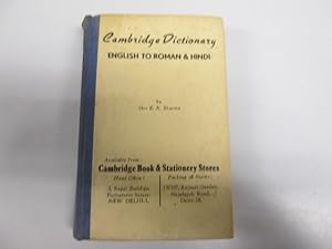 Immagine del venditore per Cambridge Dictionary - English To Roman & Hindi venduto da Goldstone Rare Books