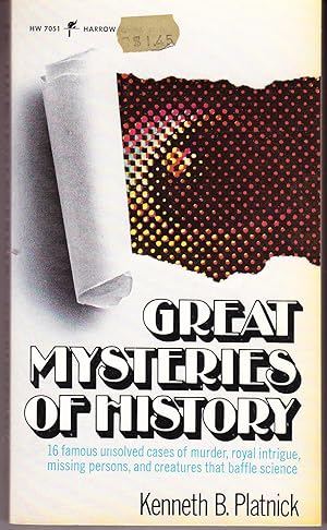 Seller image for Great Mysteries of History for sale by John Thompson