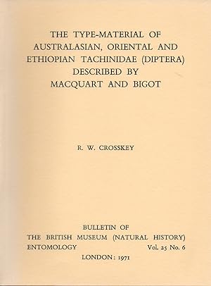 Bild des Verkufers fr The type-material of Australasian, Oriental and Ethiopian Tachinidae zum Verkauf von Clivia Mueller