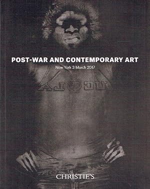 Seller image for Christies March 2017 Post-War & Contemporary Art for sale by thecatalogstarcom Ltd