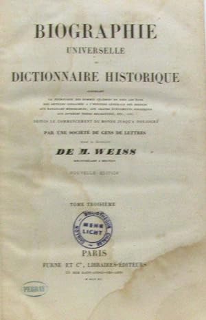 Biographie universelle ou dictionnaire historique - tome troisième (GER-MAL)
