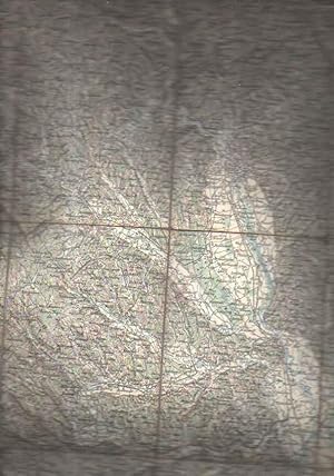 1893 Landkarte von Graz und umgebung farbig, auf Leinen aufgezogen, Größe 55 cm x 40 cm, Maßstab ...