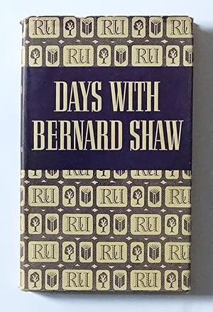 Imagen del vendedor de Days with Bernard Shaw a la venta por Bertram Rota Ltd