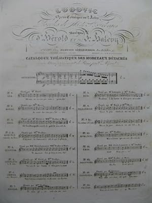 Seller image for HALVY F. Ludovic No 9 Chant Piano ca1834 for sale by partitions-anciennes