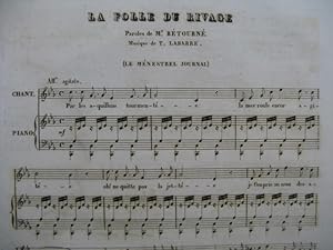 Seller image for LABARRE Thodore La Folle du Rivage Piano Chant 1834 for sale by partitions-anciennes