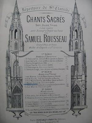 ROUSSEAU Samuel Mater Divinae Gratiae Chant Orgue