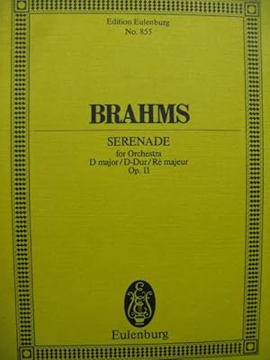 BRAHMS Johannes Serenade D major Orchestre