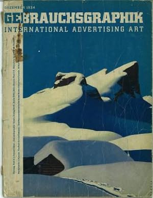 Imagen del vendedor de Gebrauchsgraphik. International advertising art. Elfter Jahrgang 1934, Heft 12 (Dezember). a la venta por Antiquariat Weinek