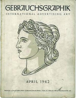Imagen del vendedor de Gebrauchsgraphik. International advertising art. 19. Jahrgang 1942, Heft 4 (April). a la venta por Antiquariat Weinek