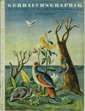 Imagen del vendedor de Gebrauchsgraphik. International advertising art. 17. Jahrgang, 1940. Heft 10 (Oktober) a la venta por Antiquariat Weinek