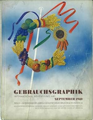 Bild des Verkufers fr Gebrauchsgraphik. International advertising art. Siebzehnter Jahrgang 1940, Heft 9 (September). zum Verkauf von Antiquariat Weinek