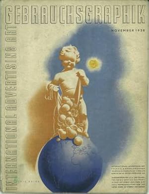 Bild des Verkufers fr Gebrauchsgraphik. International advertising art. Fnfzehnter Jahrgang 1938, Heft 11 (November). zum Verkauf von Antiquariat Weinek