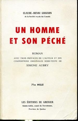 Bild des Verkufers fr Un homme et son pch zum Verkauf von Librairie Le Nord