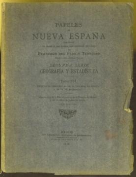 Imagen del vendedor de Papeles de Nueva Espaa. Segunda Serie. Geografia y Estadistica. Tomo VII a la venta por The Book Collector, Inc. ABAA, ILAB