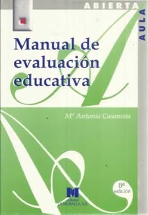 Imagen del vendedor de Manual de evaluacin educativa a la venta por Librera Cajn Desastre