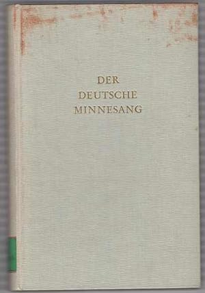 Seller image for Wege Der Forschung Band XV: Der deutsche Minnesang: Aufsatze Zu Seiner Erforschung for sale by Recycled Books & Music