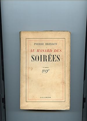 Bild des Verkufers fr AU HASARD DES SOIRES. zum Verkauf von Librairie CLERC