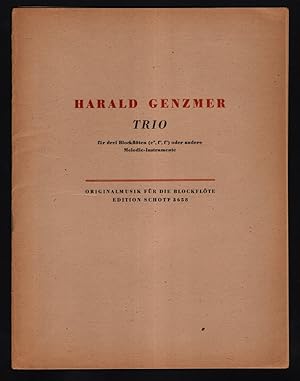 Trio für drei Blockflöten (c'', f', f') oder andere Melodie- Instrumente.