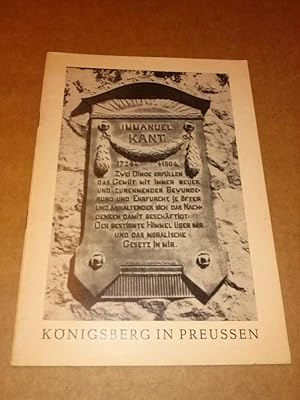 Königsberg in Preussen - den Text schrieb der frühere Leiter des Stadtarchivs von Königsberg und ...