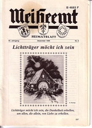 Mei Heemt Heimatblatt 45. Jahrgang Dezember 1996 Nr. 8 - Front: Lichtträger möcht ich sein - ANBE...