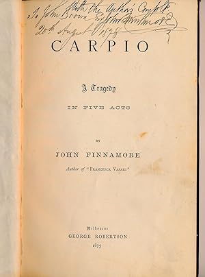 Carpio: A Tragedy in Five Acts