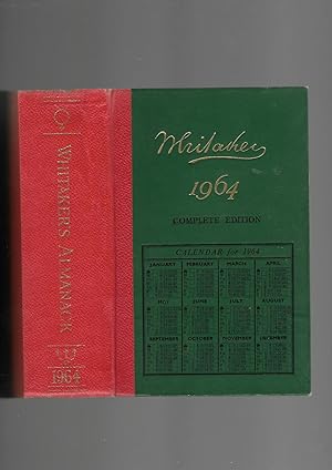 Bild des Verkufers fr Whitaker's Almanack 1964. 96th Annual Volume. Complete Edition zum Verkauf von SAVERY BOOKS