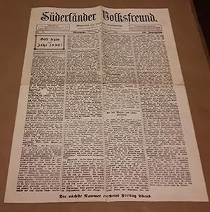 Süderländer Volksfreund - 13. Jahrgang Nr. 1 - Werdohl, den 3. Januar 1900 - Gott segne das Jahr ...