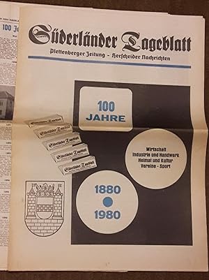 Süderländer Tageblatt / Plettenberger Zeitung Herscheider Nachrichten - 100 Jahre (blau) - Jubilä...