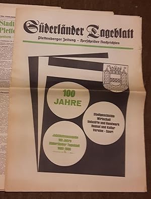 Süderländer Tageblatt / Plettenberger Zeitung Herscheider Nachrichten - 100 Jahre (grün) - Jubilä...