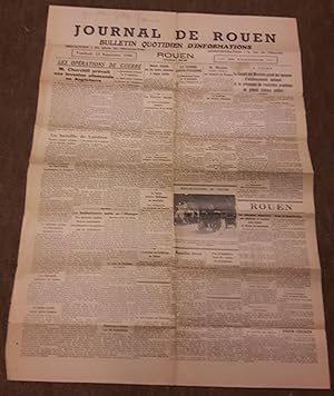 Journal de Rouen du vendredi 13 Septembre 1940 - Bulletin Quotidien D'Iinformations - 50 Centimes...