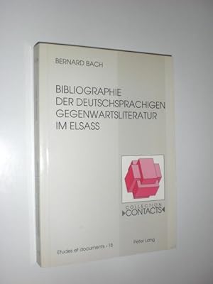 Seller image for Bibliographie der deutschsprachigen Gegenwartsliteratur im Elsss. for sale by Stefan Kpper