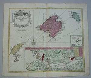 Carte des isles Maiorque, Minorque et d'Yvice gravée par Tobie Conrad Lotter.
