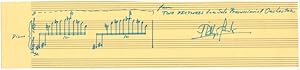 Seller image for Autograph Musical Quotation Signed for sale by Main Street Fine Books & Mss, ABAA