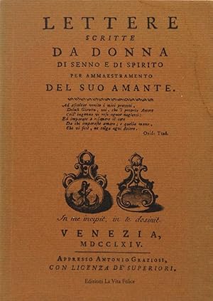 Lettere scritte da donna di senno e di spirito per ammaestramento del suo amante