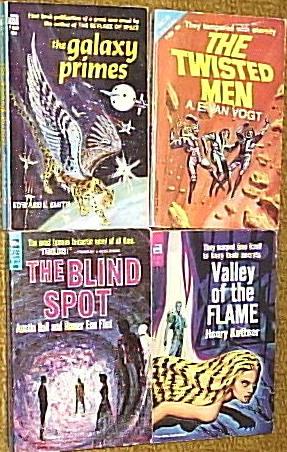 Seller image for F-328: The Galaxy Primes / F-253: The Twisted Men & 0ne of Our Asteroids is Missing / G-547: The Blind Spot / F-297: Valley of the Flame for sale by Virtual Books