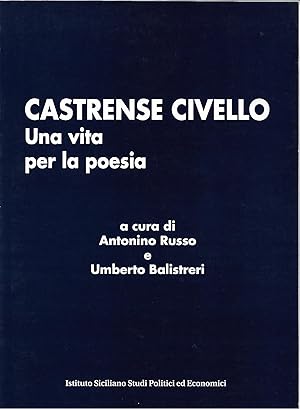 Immagine del venditore per castrense civello una vita per la poesia venduto da Libreria Del Corso