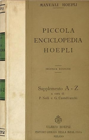 Piccola Enciclopedia Hoepli Supplemento A-Z