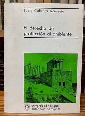 Seller image for EL DERECHO DE PROTECCION AL AMBIENTE EN MEXICO for sale by Fbula Libros (Librera Jimnez-Bravo)