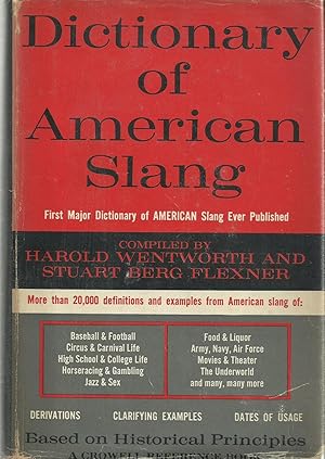 Image du vendeur pour Dictionary of American Slang mis en vente par Chaucer Head Bookshop, Stratford on Avon
