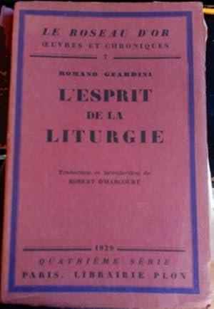 L ESPRIT DE LA LITURGIE.