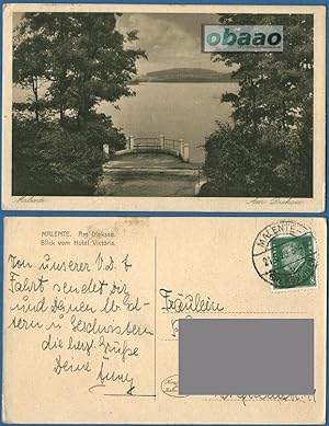 Ansichtskarte: Malente - Am Dieksee - Blick vom Hotel Victoria 1929
